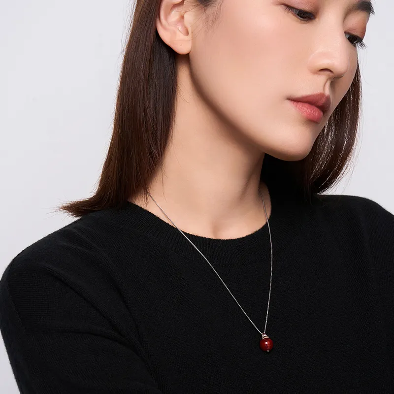 BAILAN BN Southern Red Agate Necklaces Unisex-4