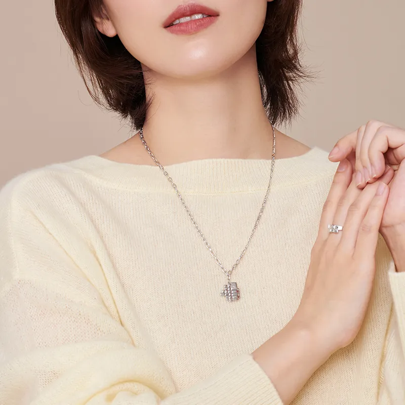 BAILAN BN 925 Sterling Silver Necklaces Unisex-3