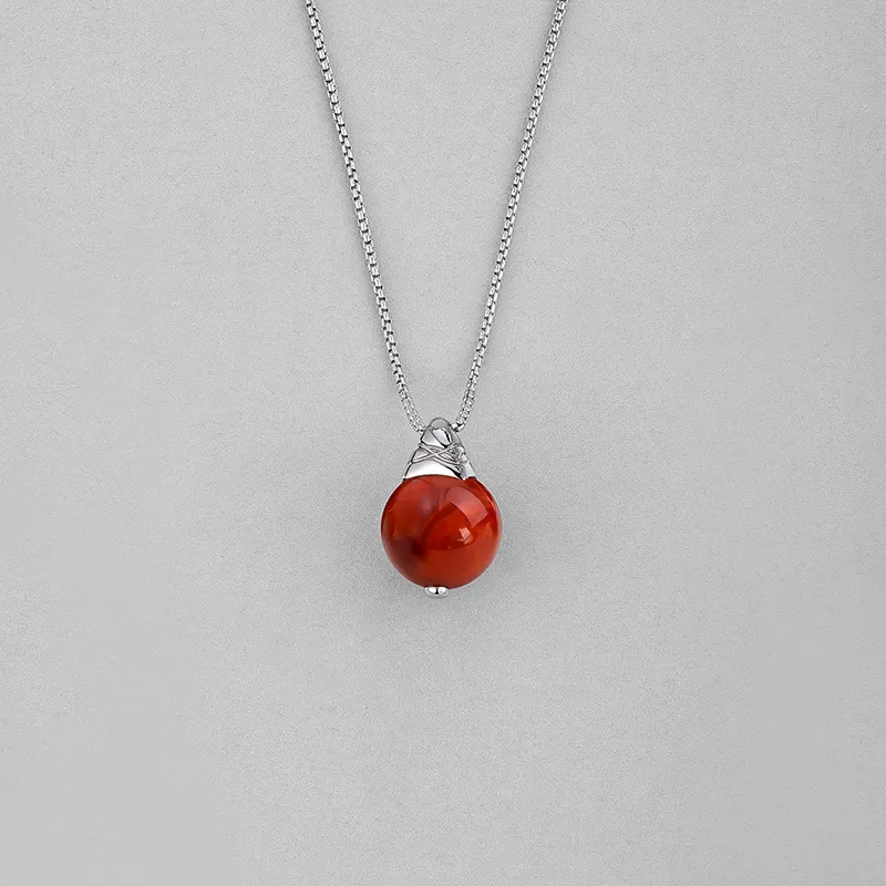 BAILAN BN Southern Red Agate Necklaces Unisex-5