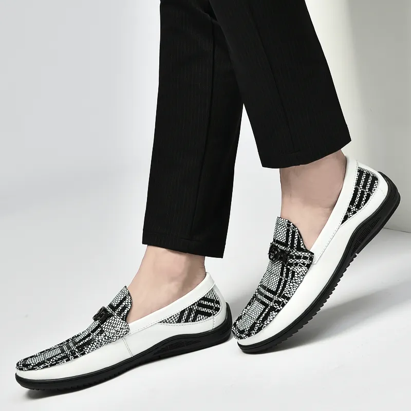 DILIKAN Loafers Men Black/White-7
