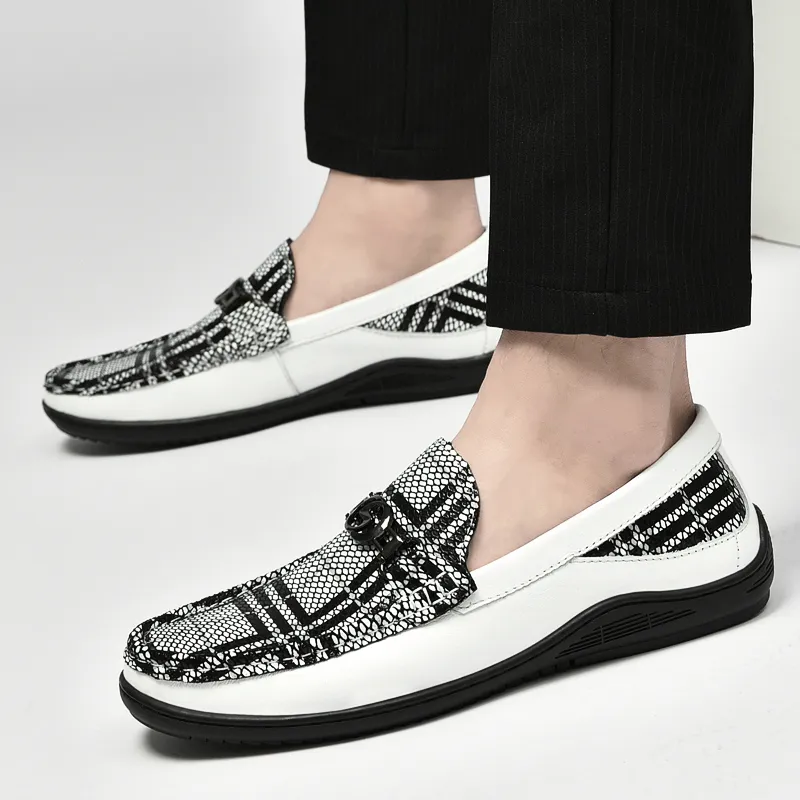 DILIKAN Loafers Men Black/White-5