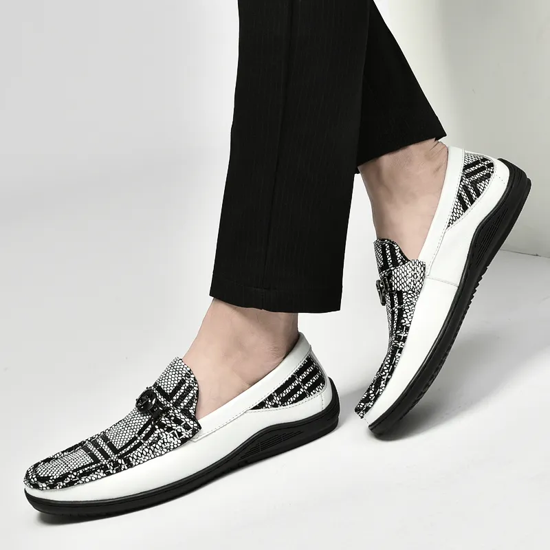 DILIKAN Loafers Men Black/White-6