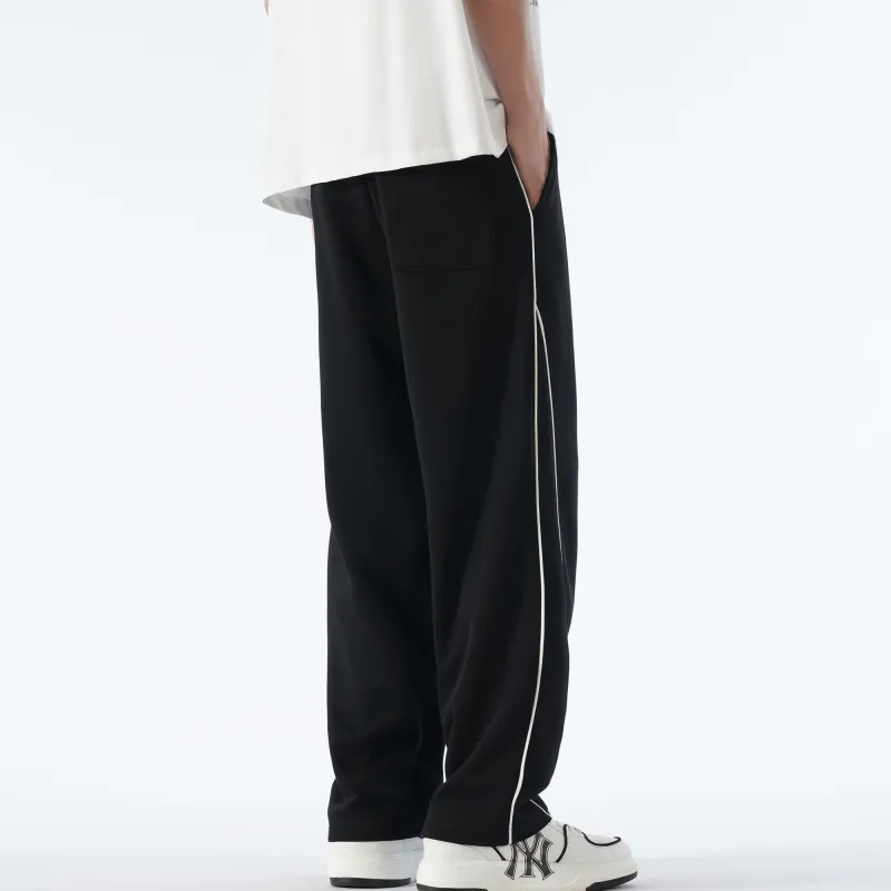 FOREVER 21 Knitted Sports Pants Unisex Blue-4