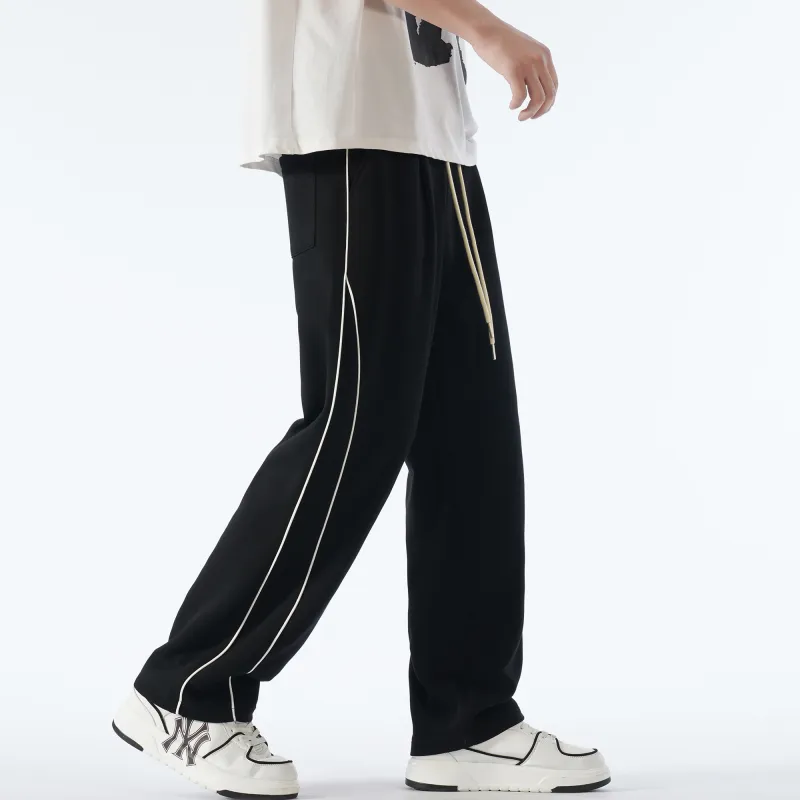 FOREVER 21 Knitted Sports Pants Unisex Blue-5