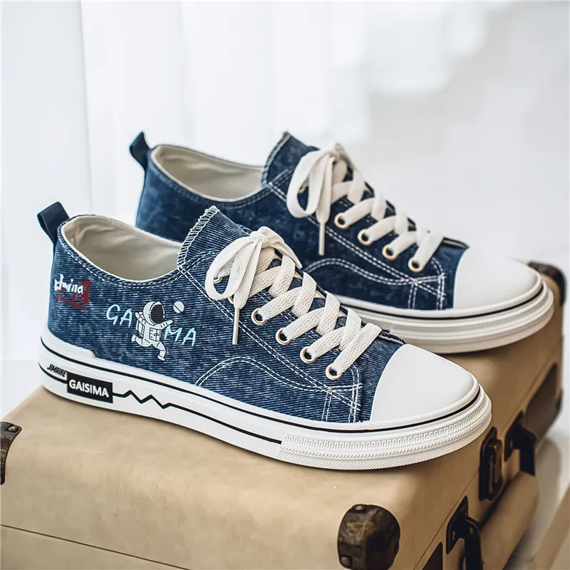 King Jinmai Low Top Canvas Shoes Men's-1