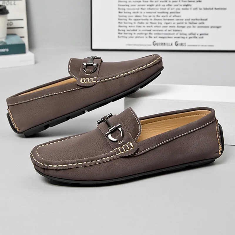 King Jinmai Men's Casual Shoes Men Low Top Black/Brown/Ecru-6