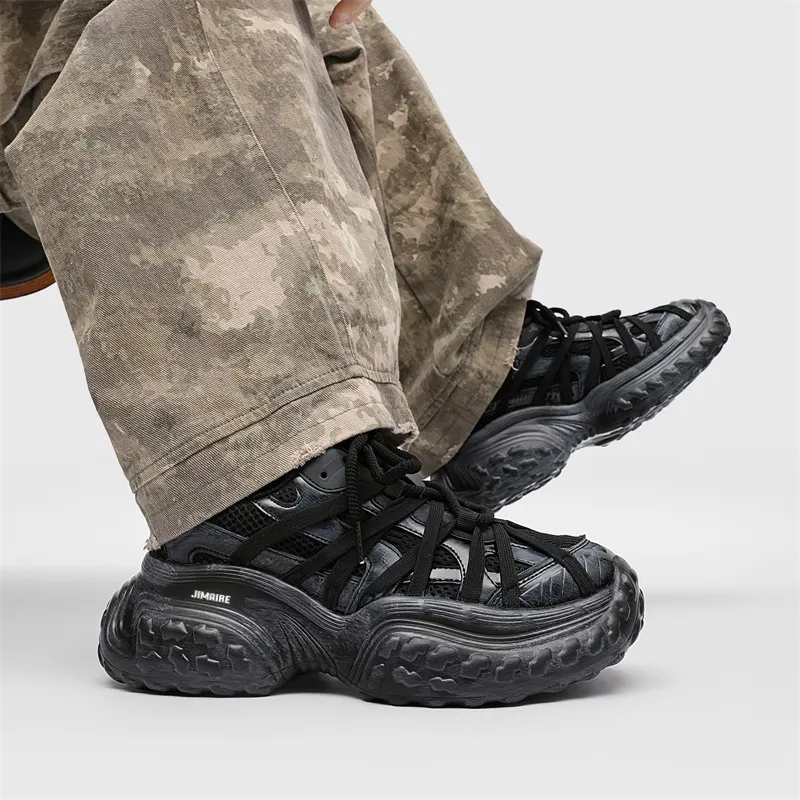 King Jinmai Breathable Low Top Chunky Sneakers Unisex-7