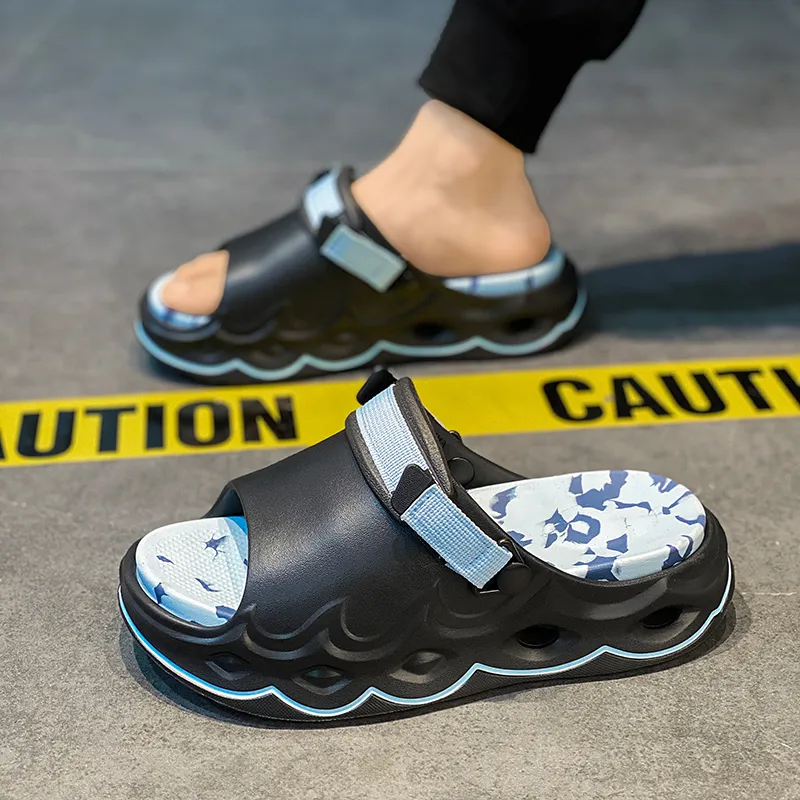 King Jinmai EVA Graffiti Slide Slippers Men's-14