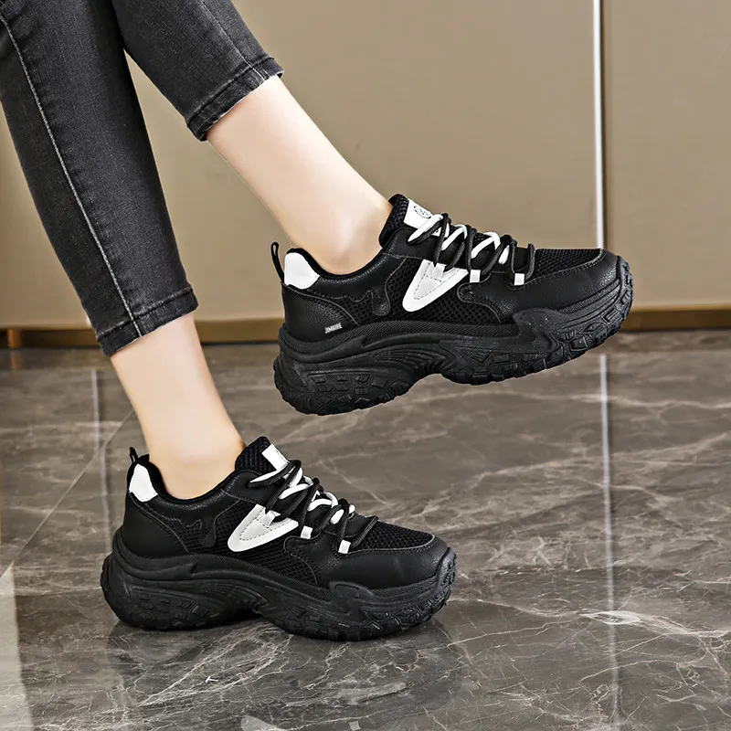 King Jinmai Breathable Low Top Chunky Sneakers Women's-3