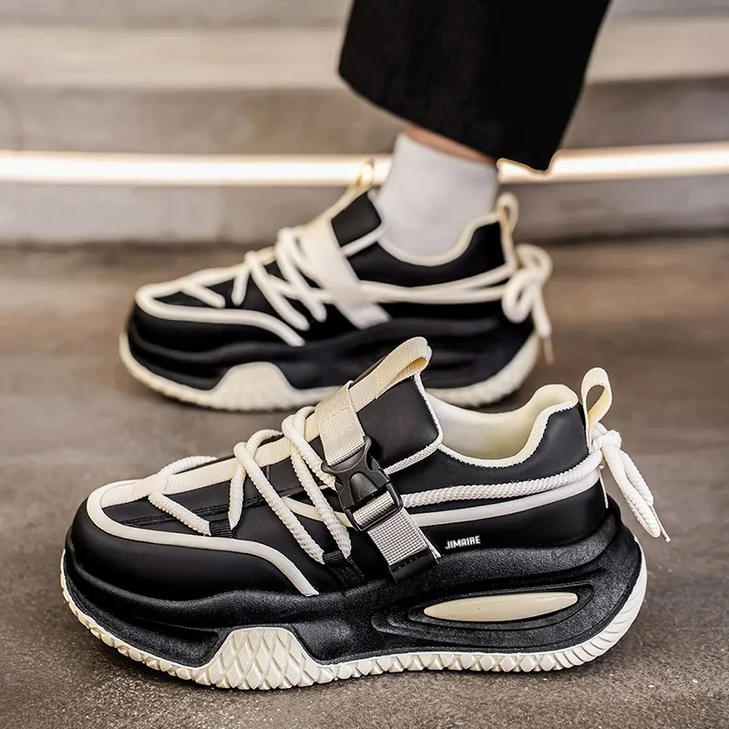 King Jinmai Breathable Low Top Chunky Sneakers Men's-14