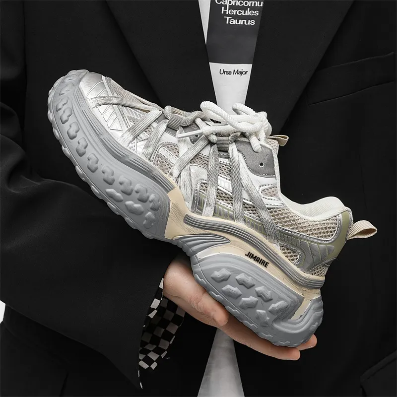 King Jinmai Breathable Low Top Chunky Sneakers Unisex-1