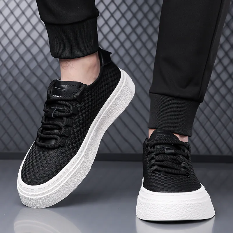 King Jinmai Low Top Skateboard Shoes Men's Black-4