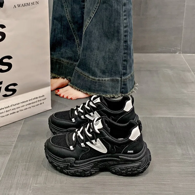King Jinmai Breathable Low Top Chunky Sneakers Women's-4