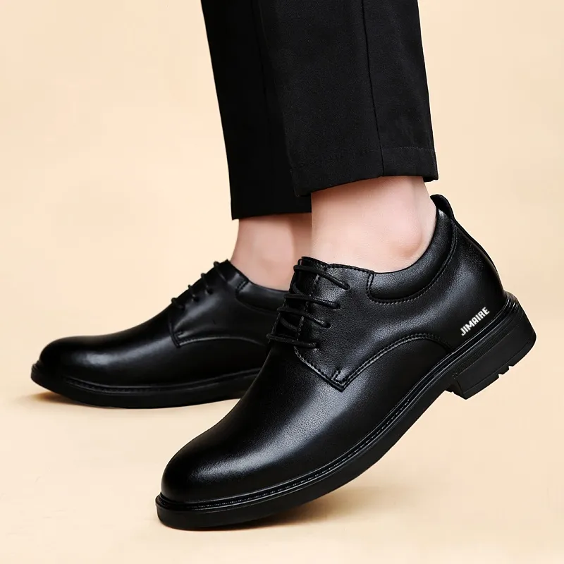 King Jinmai Men's Casual Shoes Men Mid Top Black-2