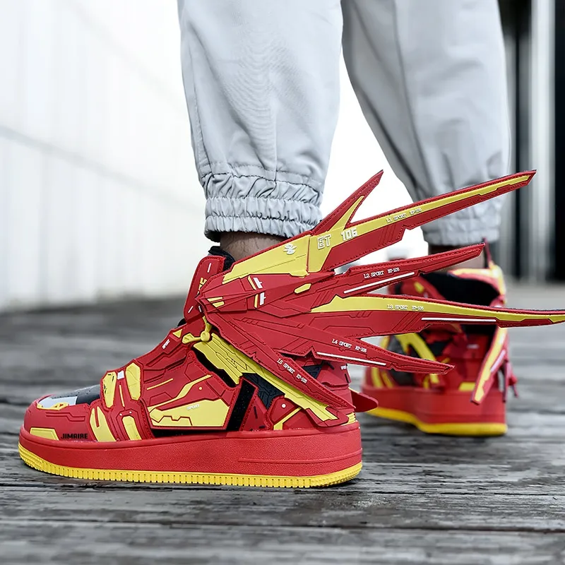 King Jinmai Slip-Resistant High-Top Casual Shoes Unisex-12