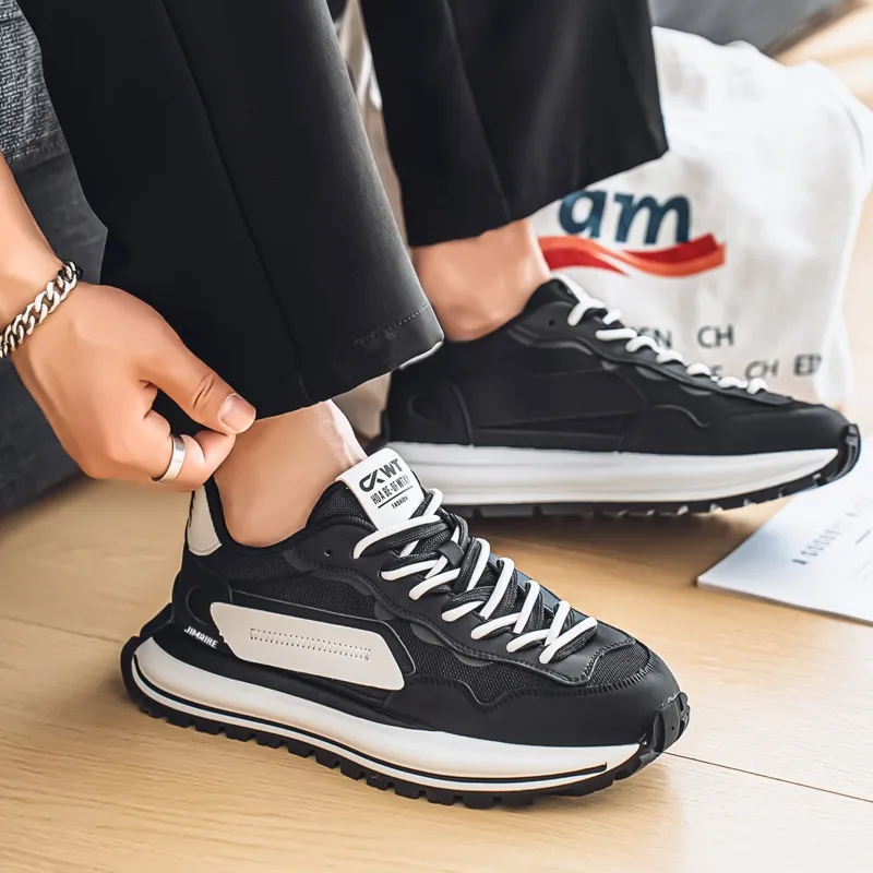 King Jinmai Abrasion Resistant Height Increasing Low Top Casual Shoes Men's-6