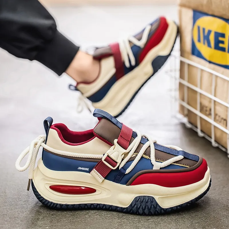 King Jinmai Breathable Low Top Chunky Sneakers Men's-3