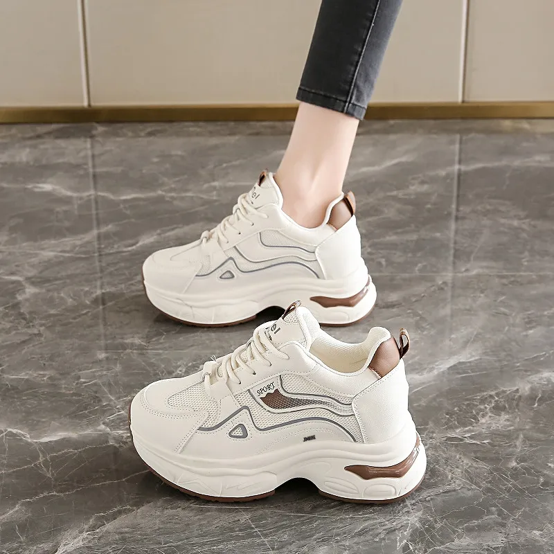 King Jinmai Breathable Low Top Chunky Sneakers Women's-9