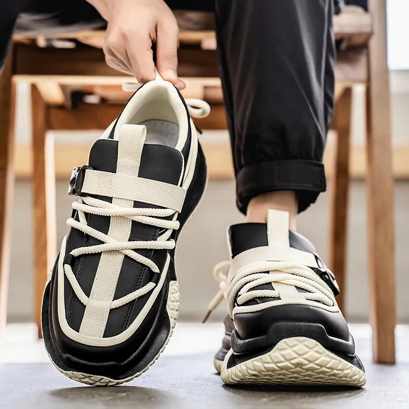 King Jinmai Breathable Low Top Chunky Sneakers Men's-17