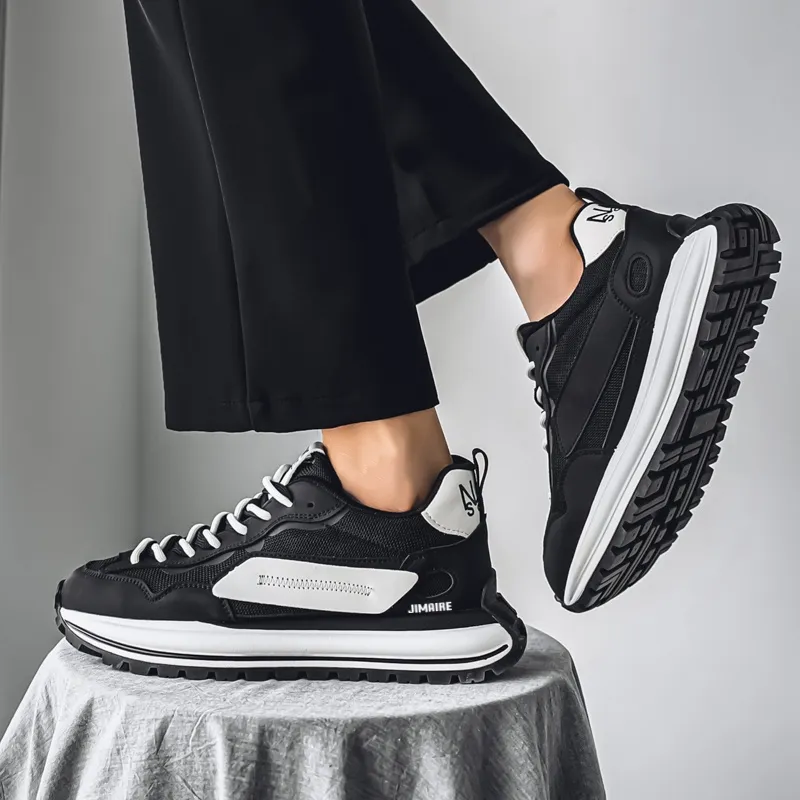 King Jinmai Abrasion Resistant Height Increasing Low Top Casual Shoes Men's-9