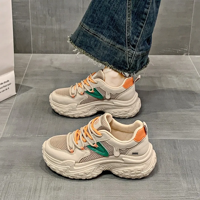 King Jinmai Breathable Low Top Chunky Sneakers Women's-1