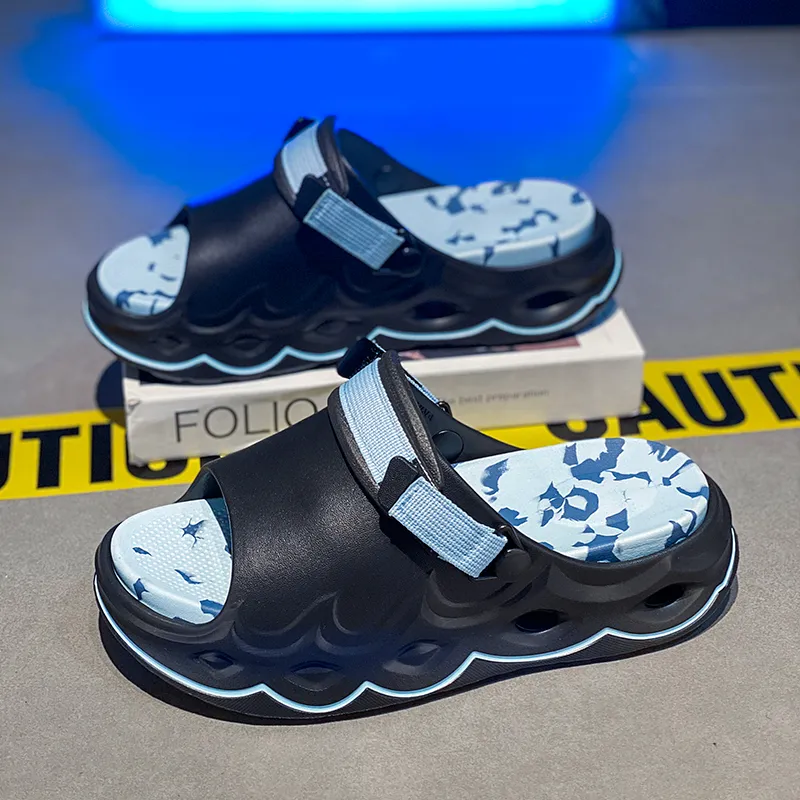 King Jinmai EVA Graffiti Slide Slippers Men's-13