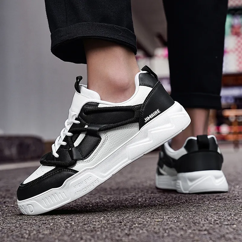 King Jinmai Slip Resistant Water Resistant Wear Resistant Height Increasing Low Top Skateboard Shoes Men's-12