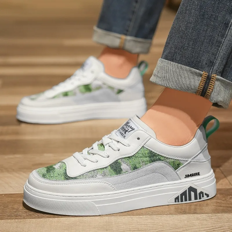King Jinmai Breathable, Height Enhancing, Lightweight Low Top Skateboard Shoes Men's-1