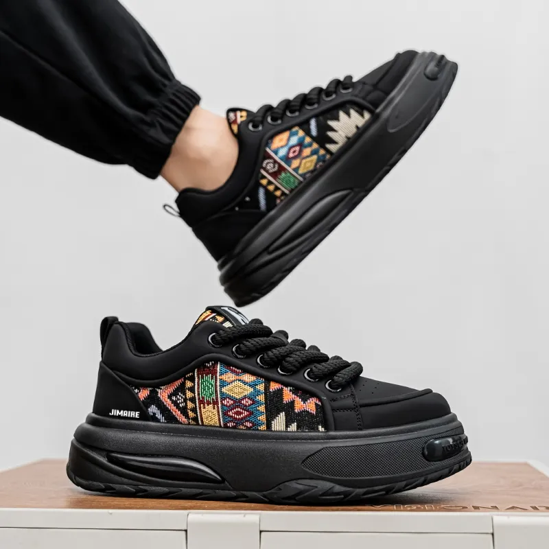 King Jinmai Anti Slip And Wear Resistant Height Increasing Low Top Skateboard Shoes Men's-7
