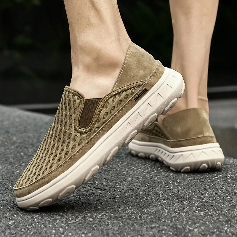 King Jinmai Abrasion Resistant Breathable Low Top Casual Shoes Men's-1