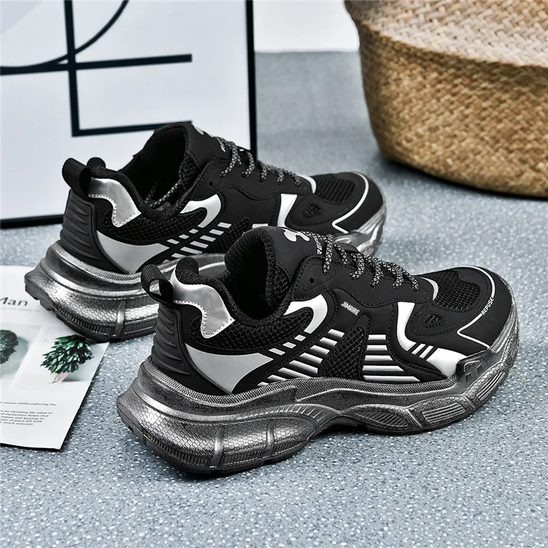 King Jinmai Breathable Low Top Chunky Sneakers Unisex-8