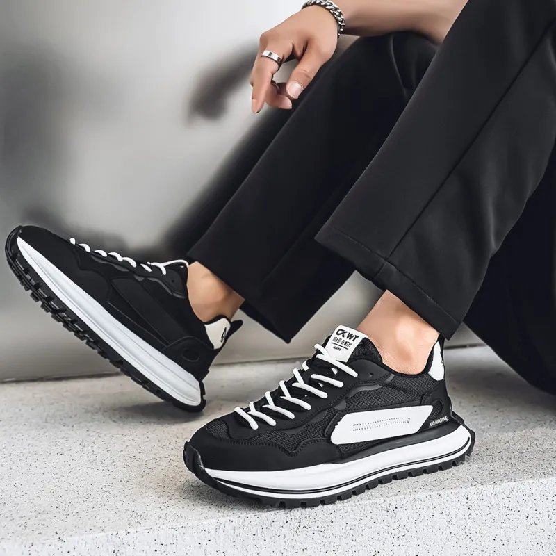 King Jinmai Abrasion Resistant Height Increasing Low Top Casual Shoes Men's-8