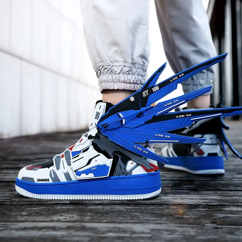 King Jinmai Slip-Resistant High-Top Casual Shoes Unisex-3