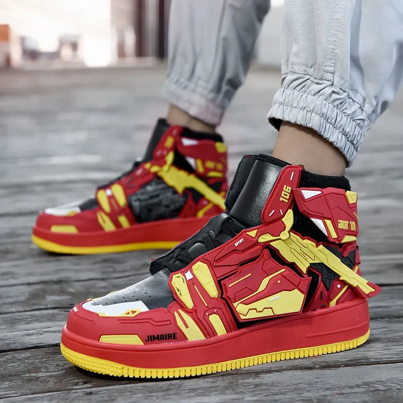 King Jinmai Slip-Resistant High-Top Casual Shoes Unisex-10