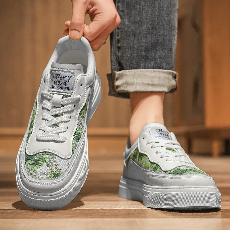 King Jinmai Breathable, Height Enhancing, Lightweight Low Top Skateboard Shoes Men's-4