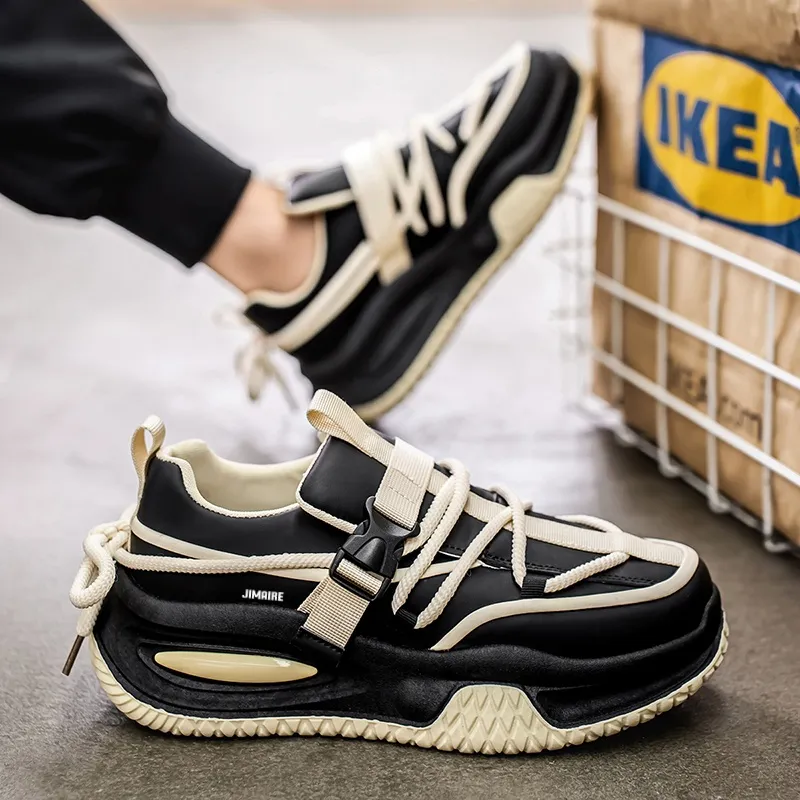 King Jinmai Breathable Low Top Chunky Sneakers Men's-15