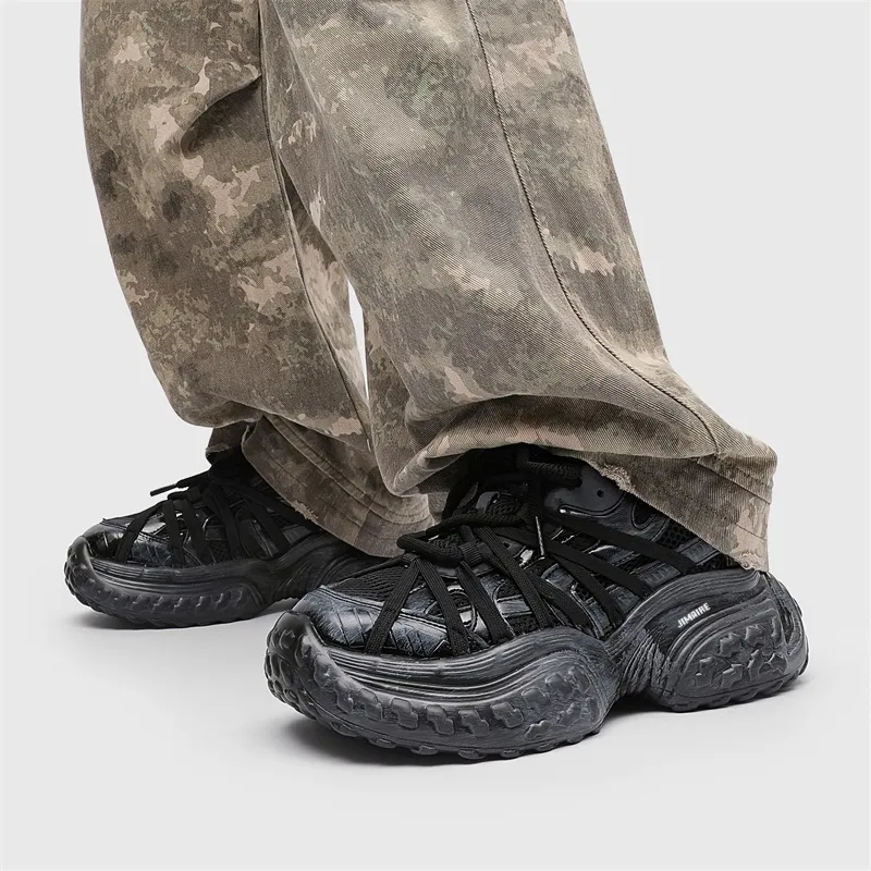 King Jinmai Breathable Low Top Chunky Sneakers Unisex-8