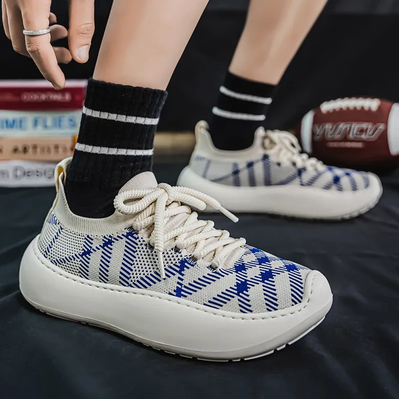 King Jinmai Slip Resistant, Abrasion Resistant, Breathable, Lightweight Low Top Casual Shoes Men's-3