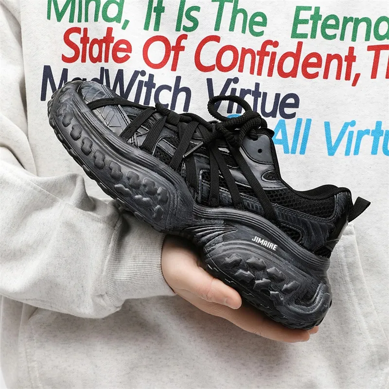 King Jinmai Breathable Low Top Chunky Sneakers Unisex-6