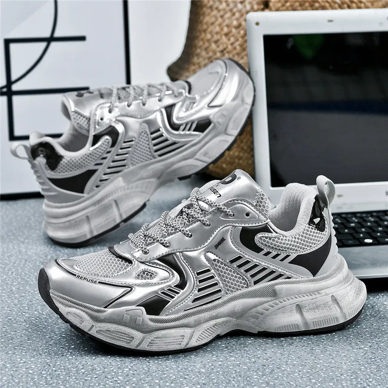 King Jinmai Breathable Low Top Chunky Sneakers Unisex-4