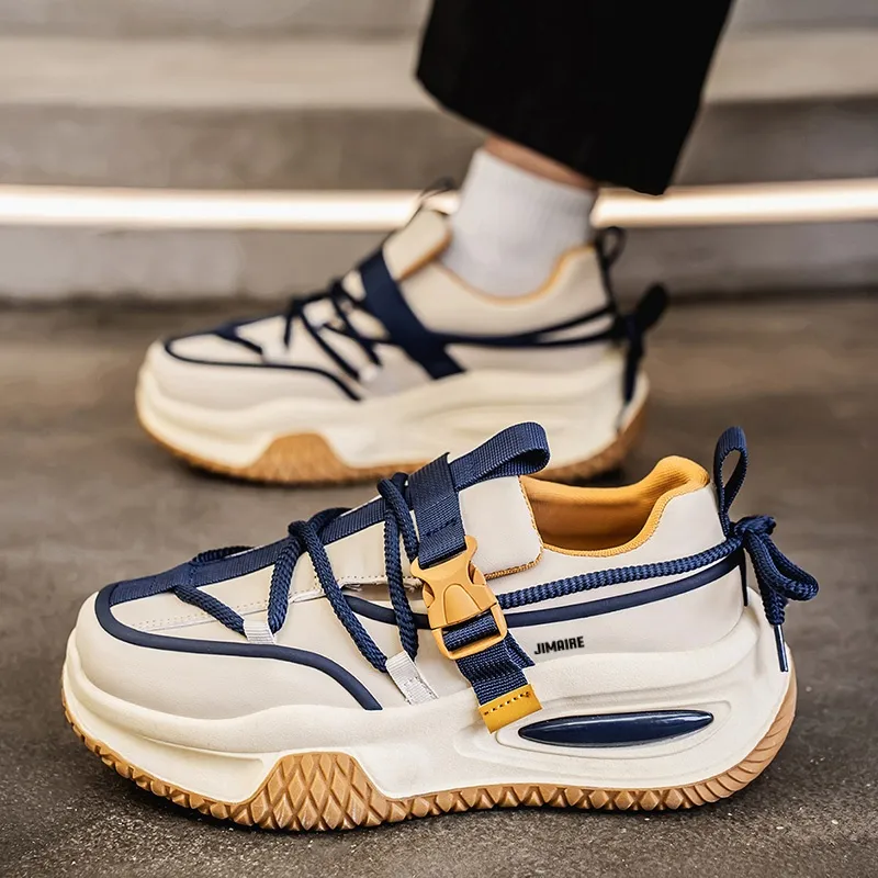King Jinmai Breathable Low Top Chunky Sneakers Men's-8
