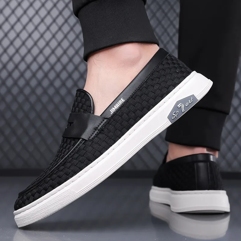 King Jinmai Men's Casual Shoes Men Low Top Black/White-2