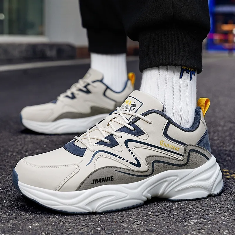 King Jinmai Anti Slip Wear Resistant Water Resistant Lightweight Low Top Casual Shoes Men's-1