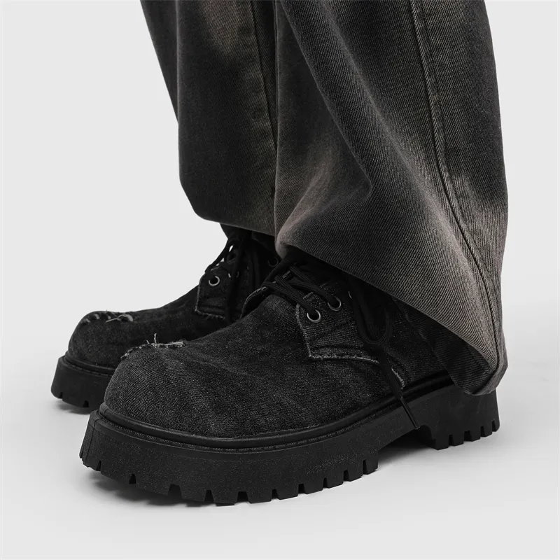 King Jinmai Casual Shoes Men's Black-4