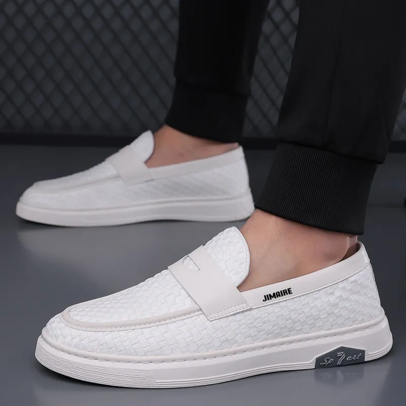 King Jinmai Men's Casual Shoes Men Low Top Black/White-6