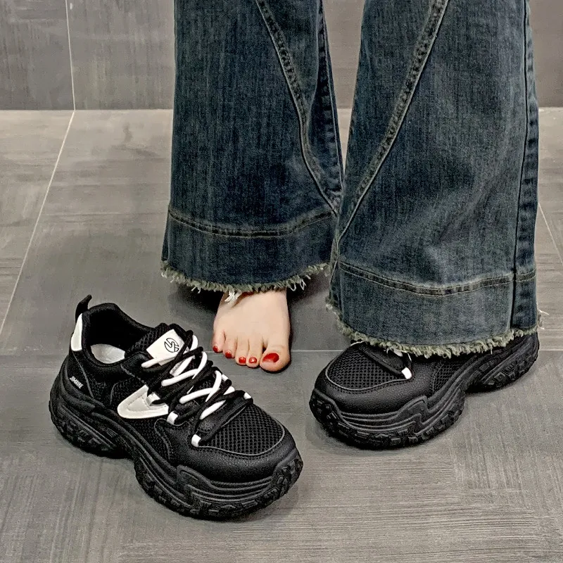 King Jinmai Breathable Low Top Chunky Sneakers Women's-5