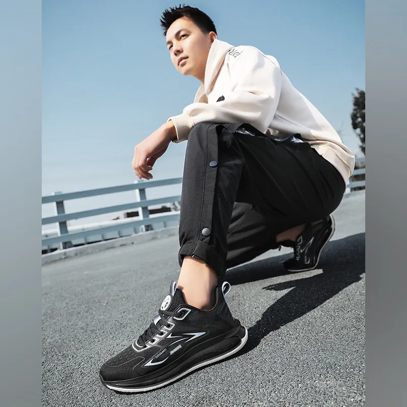 King Jinmai Slip Resistant Mid Top Casual Shoes Men's-7