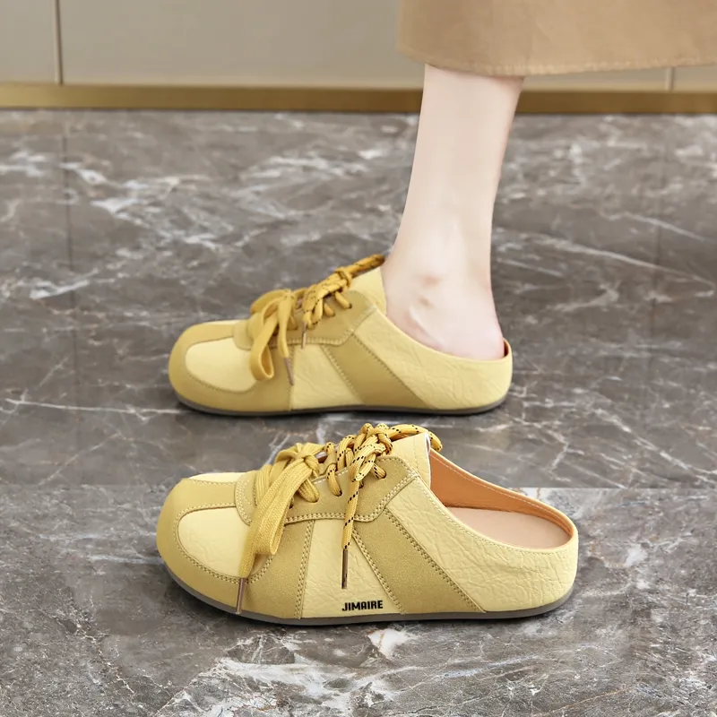 King Jinmai Rubber Sole Abrasion Resistant Slip Resistant Closed Toe Slippers Women's-1