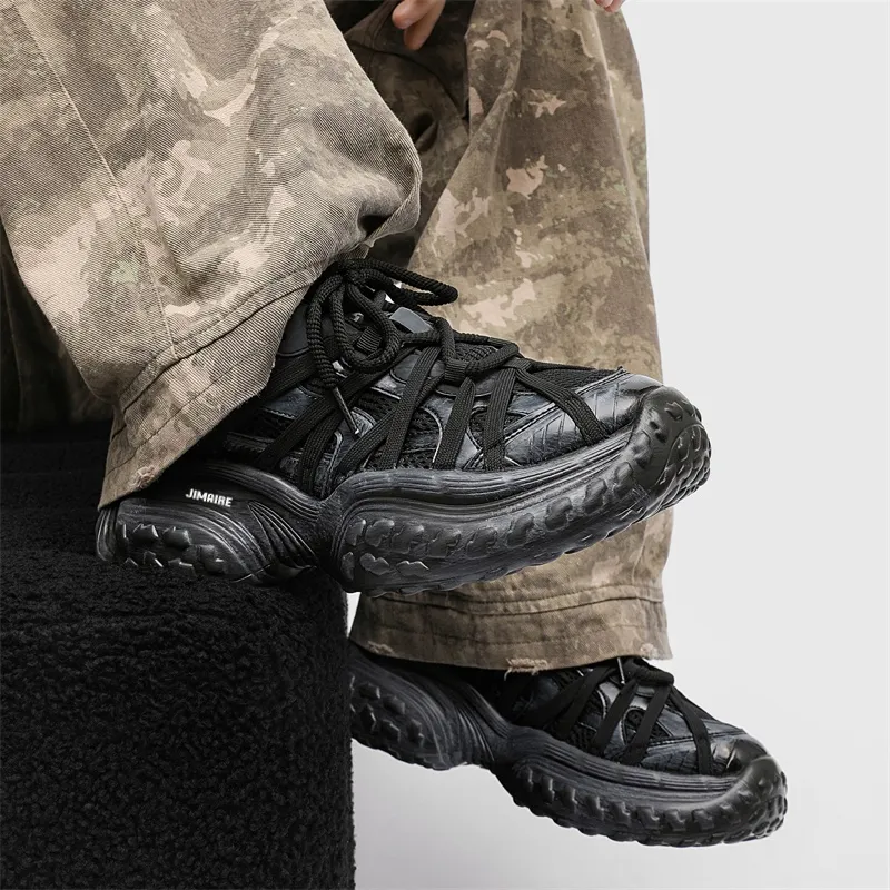 King Jinmai Breathable Low Top Chunky Sneakers Unisex-9
