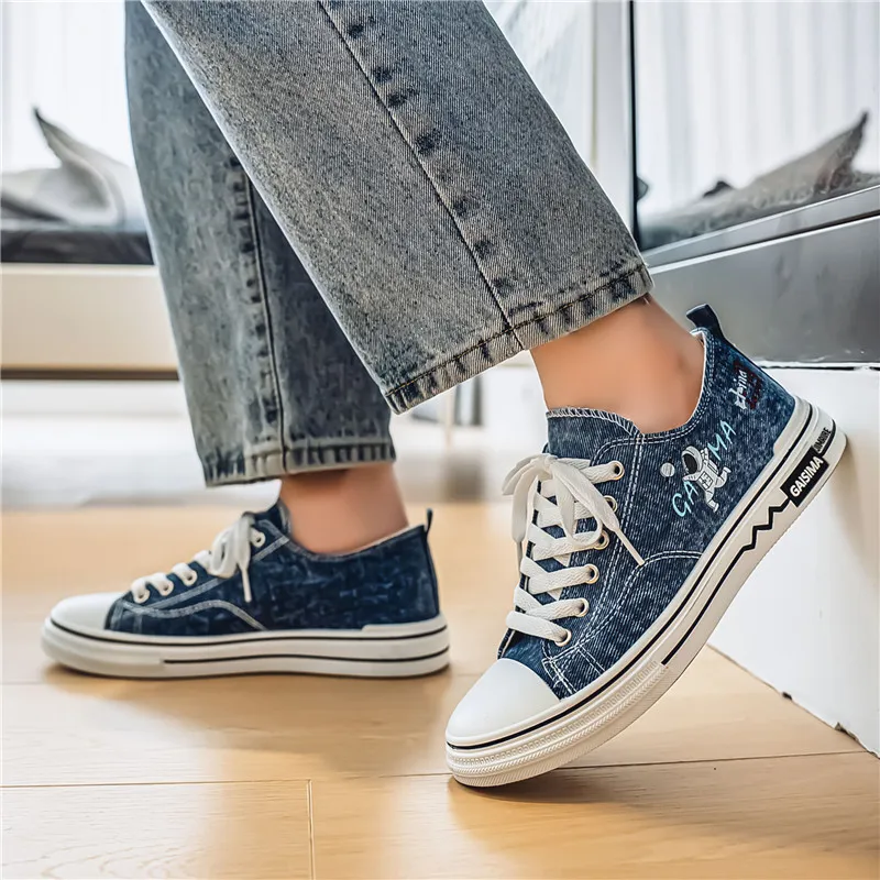 King Jinmai Low Top Canvas Shoes Men's-3